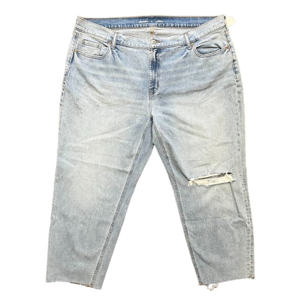 NWT OLD NAVY Mid Rise Boyfriend Tilly Jeans in Light wash  SZ 20